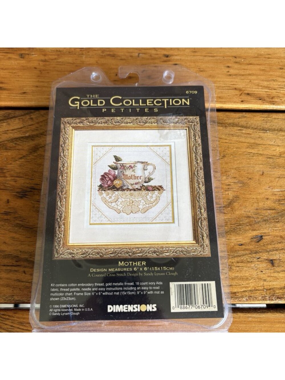 Dimensions The Gold Collection Petites MOTHER 6"x6" Cross Stitch Kit #6709 READ